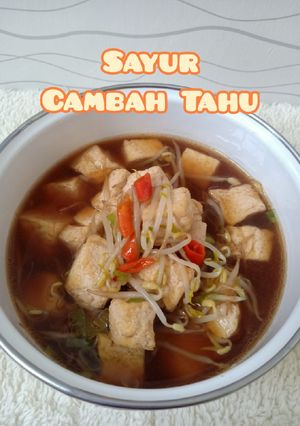 Foto resep Sayur kecambah tahu