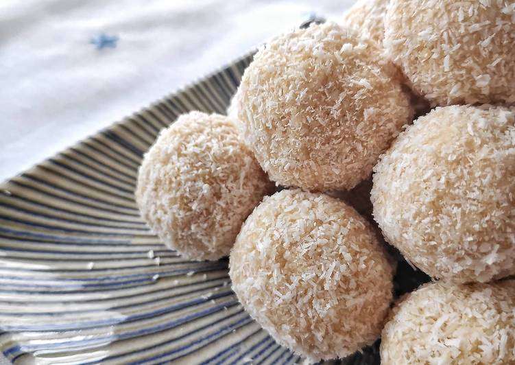 Bombones Raffaello veganos fáciles