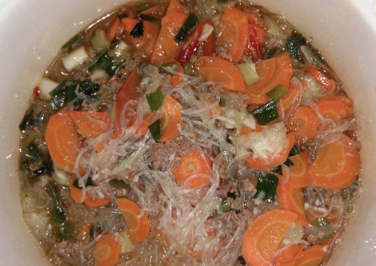 Sup Oyong Daging Cincang