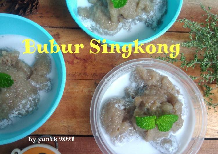 Masakan Populer Bubur Singkong Mantul Banget