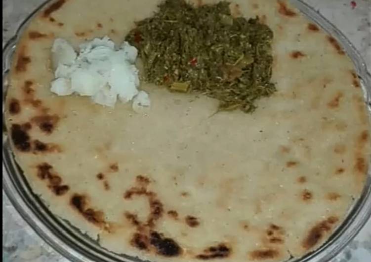 Step-by-Step Guide to Prepare Quick Sarsoun Ka Saag Maaki Ki Roti Or Makhan