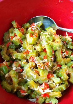 Foto resep Tumis pare teri nasi