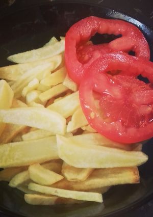 A picture of Simple Homemade Fries #throwbackthursdayone.