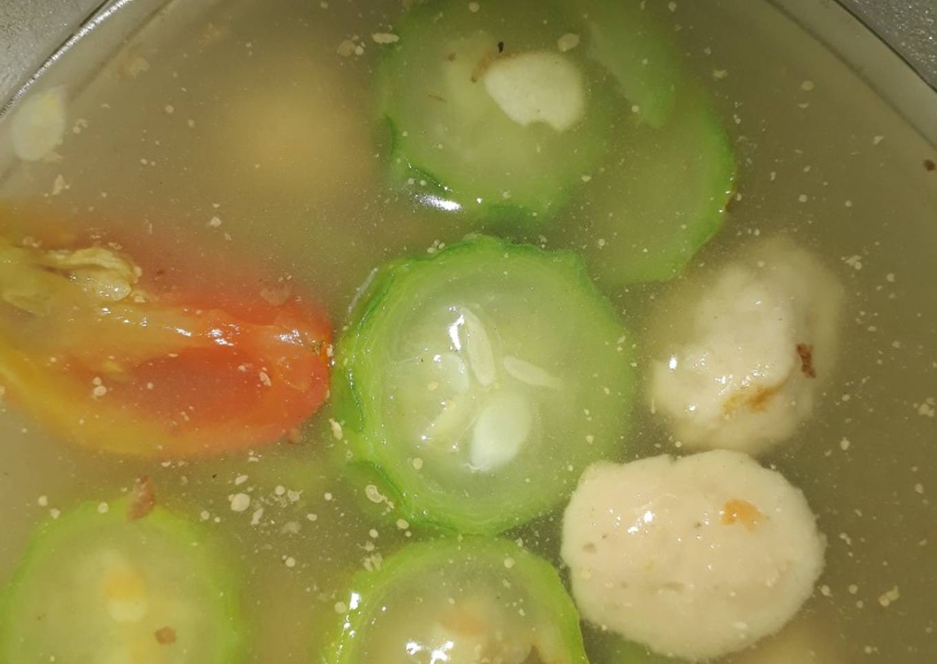 Sop Baso Gambas (Oyong)