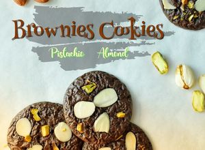 Foto resep Brownies Cookies Pistachio &Almond