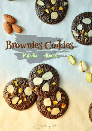 Foto resep Brownies Cookies Pistachio &Almond