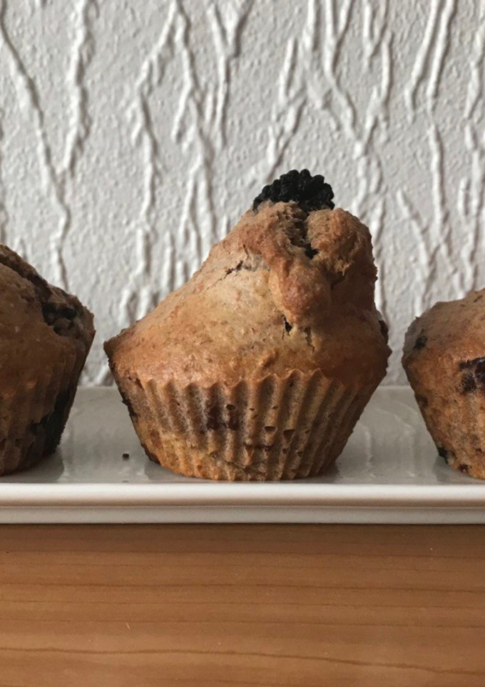 Una foto de Muffins de moras