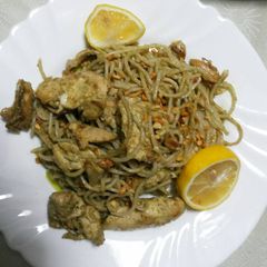 A picture of Easy Chicken Pesto Pasta.