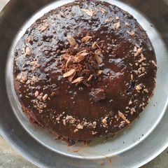 A picture of Chocolate cake without oven.