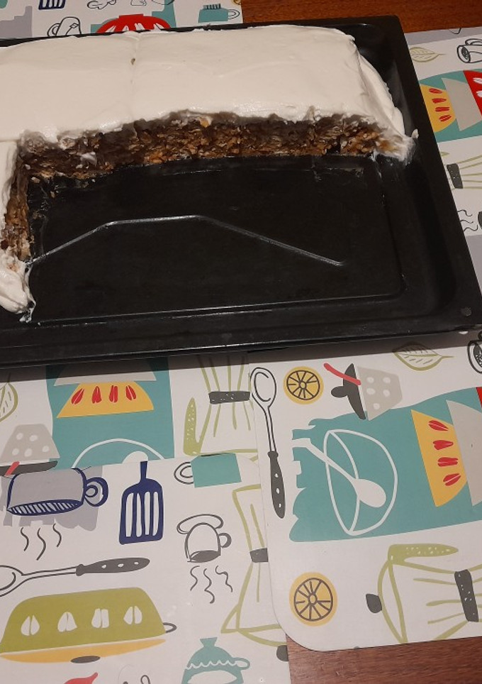 Una foto de Torta de galletas con manjar