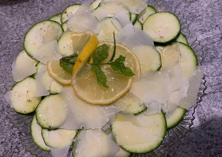 Insalata di zucchine crude #piattifreddi