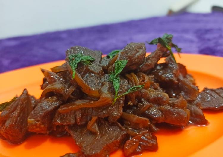 Langkah Mudah untuk Membuat Beef Teriyaki Ala Hokben (Recook Chef Willgoz&#39;s recipe), Enak Banget