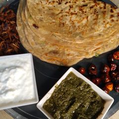 Aloo bhare parathe A picture of Aloo bhare parathe.