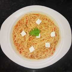 A picture of Chilli paneer maggi.