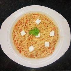 A picture of Chilli paneer maggi.