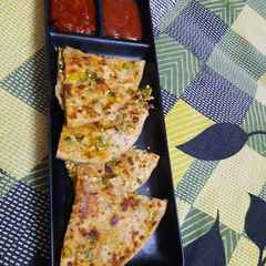 Cheese corn Paratha A picture of Cheese corn Paratha.