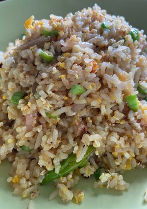 รูปของ ข้าวผัดแหนมถั่วฝักยาว