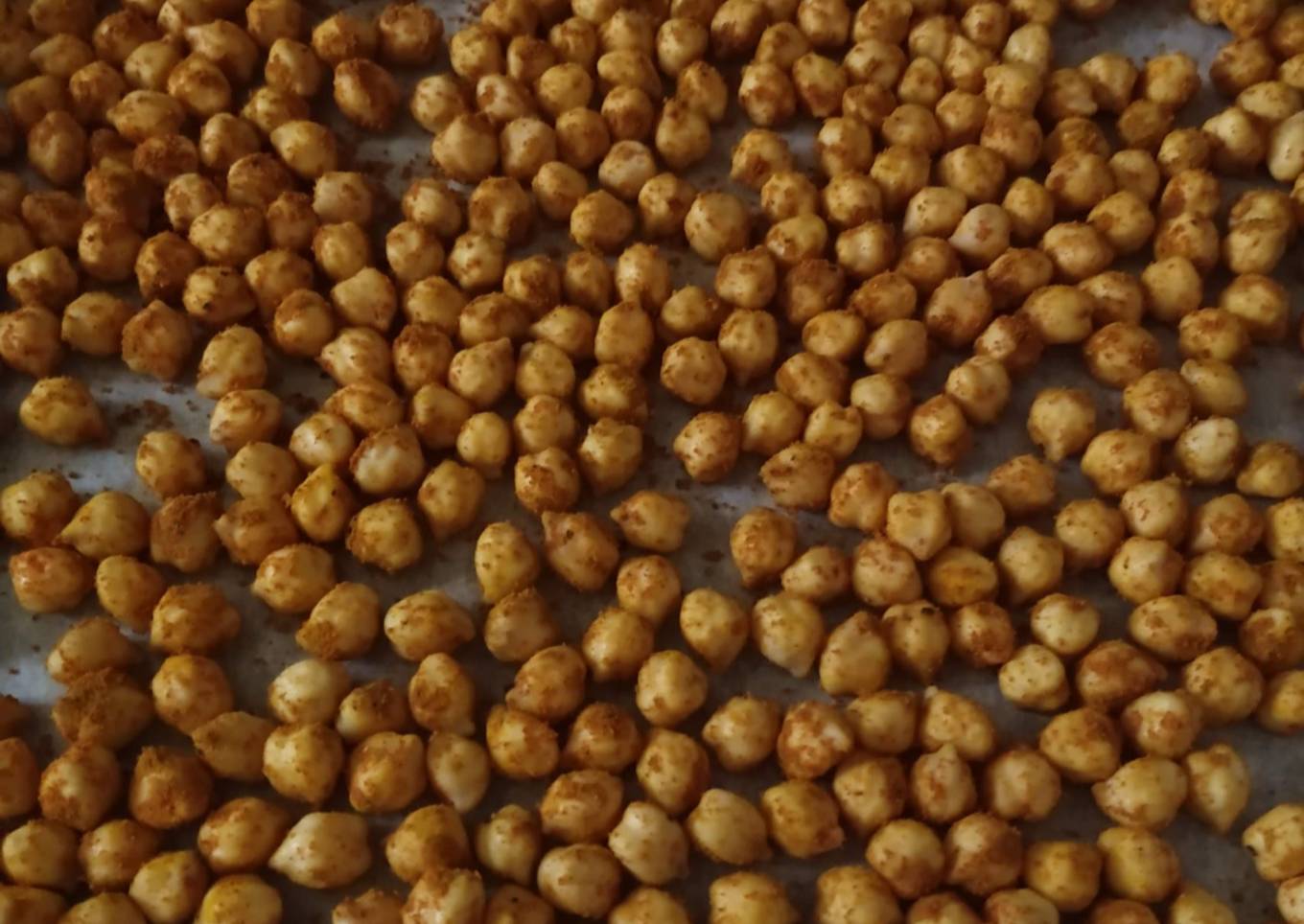 Snack de garbanzos especiados crujientes