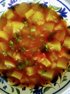 A picture of Ghiya/ Dudhi sabji.