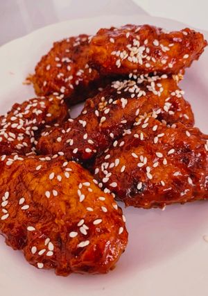 Foto resep Korean Spicy Fried Chicken | Gocujang Fried Chicken
