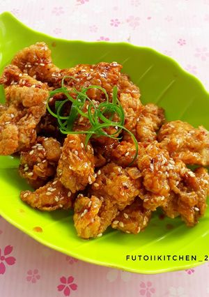 Foto resep Honey fried chicken (ala korea)