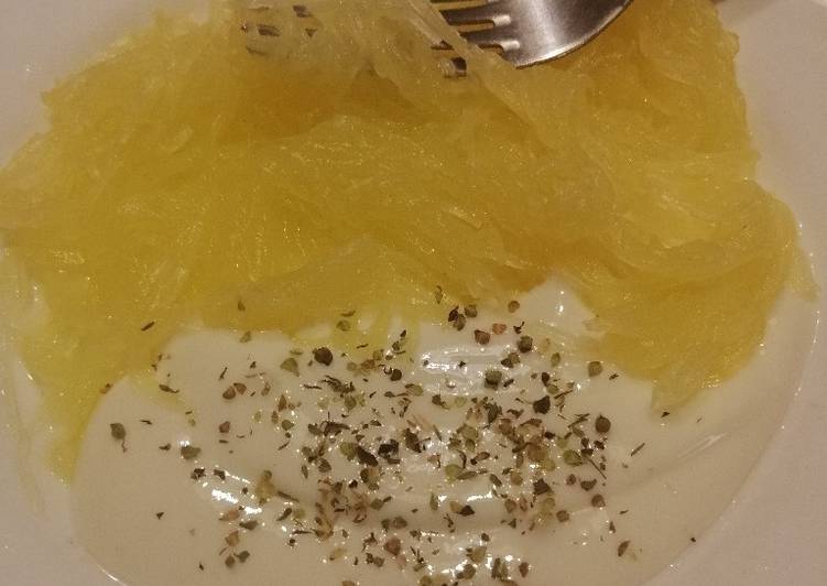 Step-by-Step Guide to Make Qualsiasi sera della settimana Zucca spaghetti con crema di parmigiano