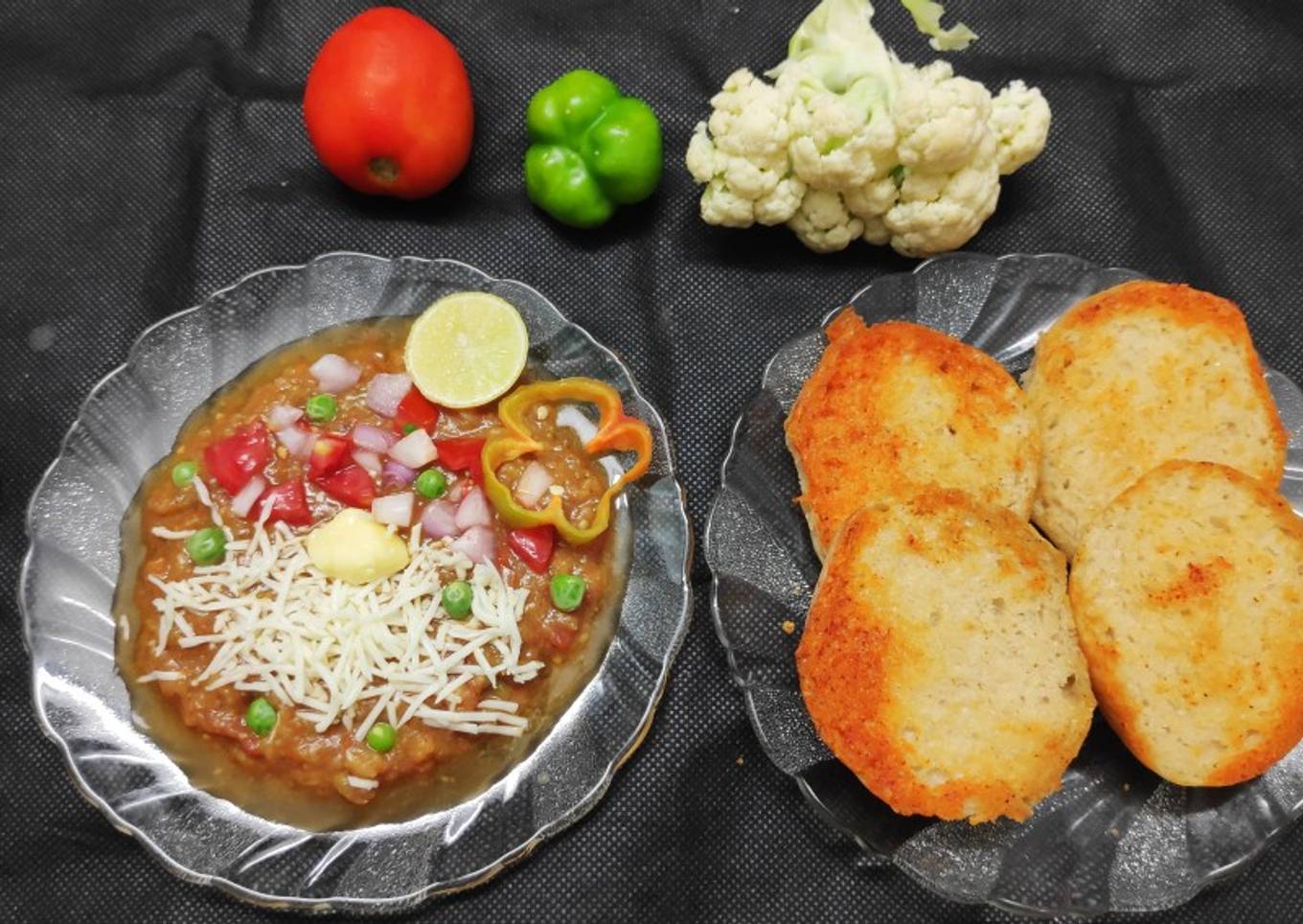 Cheese Pav Bhaji