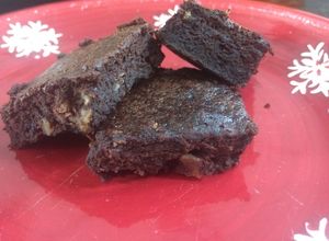 Una foto de Brownies diet sin gluten
