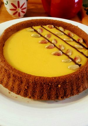 عکسی از دستور تارت کیک کدو حلوایی🎃