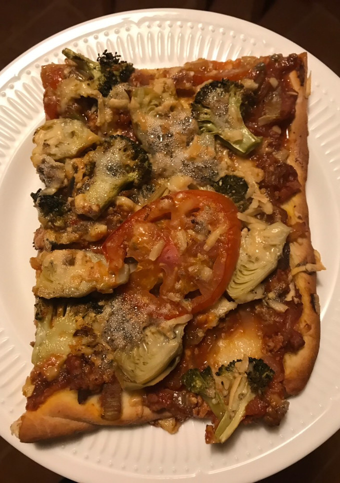 Una foto de Pizza casera a mi manera🍕