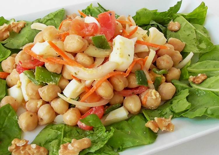 Ensalada de verano con garbanzos