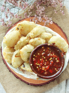 Foto resep Cireng Salju sambal rujak