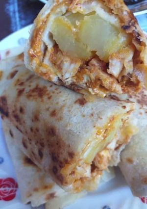 صورة لوصفة سندويش...😋بالبتيته المسلوقه والقلي 😛🙈