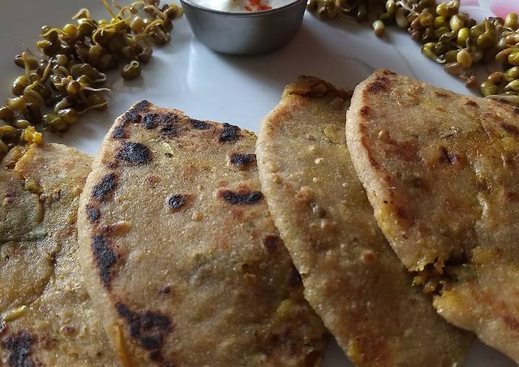 Aloo sprouts paratha