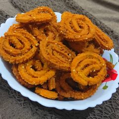 A picture of Rice flour chakli.