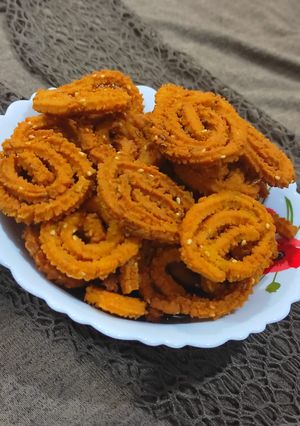 A picture of Rice flour chakli.