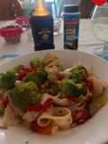 Ensalada tibia de pasta