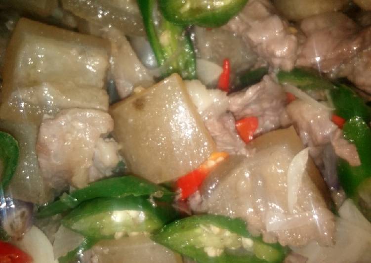 Easiest Way to Make Yummy 274. Kikil Tetelan Tumis Cabai