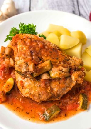 Zöldséges provence-i csirke recept fotója