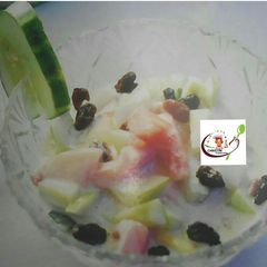 Creamy fruit salad A picture of Creamy fruit salad.