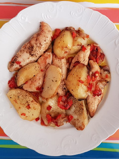 Una foto de Solomillo de pollo al horno
