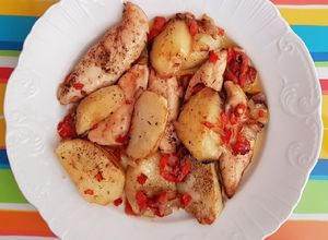 Una foto de Solomillo de pollo al horno