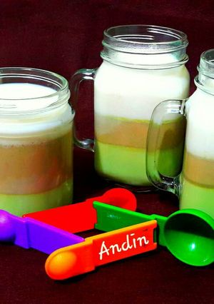 Foto resep Silky Pudding 3 Lapis Super Mirip Puyo