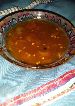 A picture of Sweet sour tomato chutney.