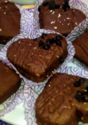 صورة لوصفة قلوب الشوكولاطة😋🍫
