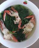 Rau mồng tơi nấu ghẹ