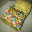 Cake Pandan Potong topping meisjes dan keju