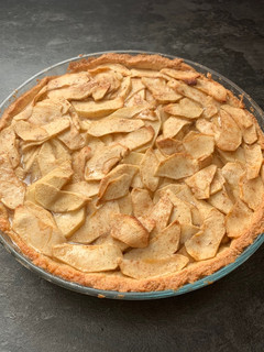 Una foto de Tarta de manzana Apfelkuchen. #DelantalCookpad2025