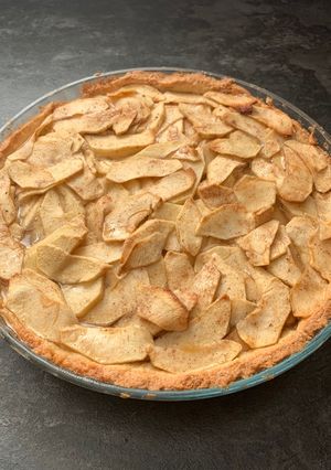Una foto de Tarta de manzana Apfelkuchen. #DelantalCookpad2025