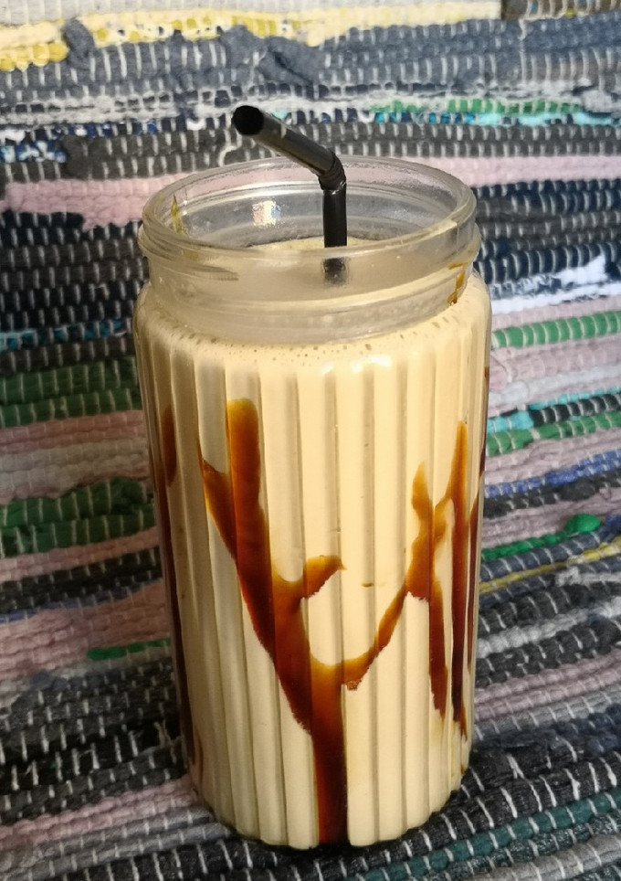 Una foto de Caramel coffee shake del Burger King casero